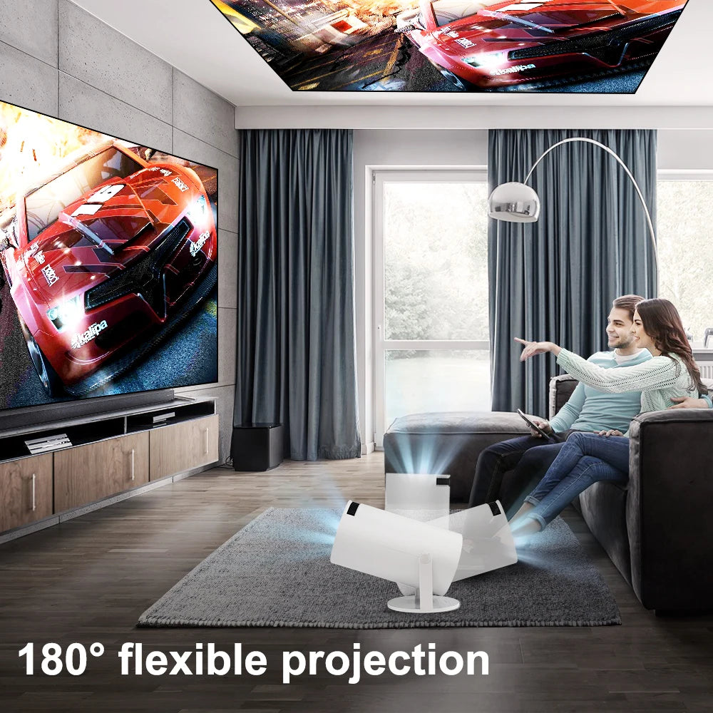 Mini Projector 4K Android 11 BT5.0 1080P 1280 x 720P Home Cinema Outdoor Portable Projetor